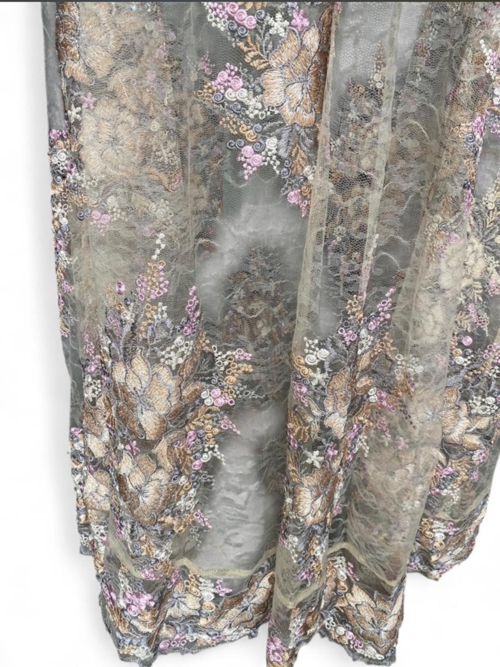 Altar'd State Blush Embroidered V-Neck Maxi Dress - Picture 4 of 6